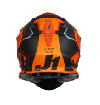 Mотокрос каска Just1 J-18 F Hexa Orange/Titanium/Black 79401 автомобилен продукт ShakiAuto