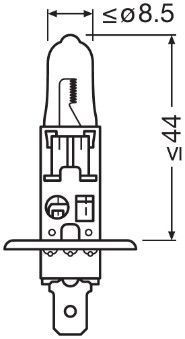 Крушка OSRAM H1 12V 55W COOL BLUE&reg; INTENSE 64150CBN автомобилен продукт ShakiAuto