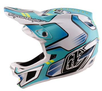 Вело каска Troy Lee Designs D4 Composite Helmet MIPS Crest Real Teal 102830 автомобилен продукт ShakiAuto