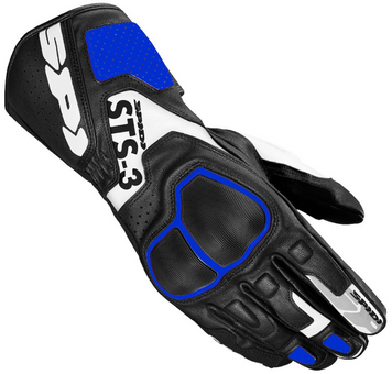 Кожени мото ръкавици SPIDI STS-3 Black/Blue 38415 автомобилен продукт ShakiAuto