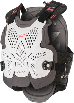 Протекторна броня ALPINESTARS A-4 Max WHITE/RED 41256 автомобилен продукт ShakiAuto
