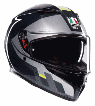 КАСКА AGV K3 SHADE GREY/YELLOW FLUO 72187 автомобилен продукт ShakiAuto