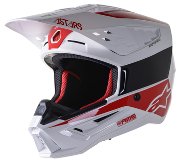 Мотокрос каска ALPINESTARS SM5 BOND WHITE/RED 49897 автомобилен продукт ShakiAuto