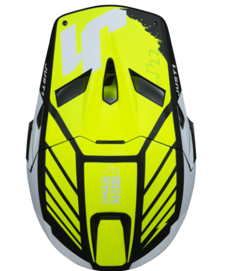 Mотокрос каска Just1 J-22 F Dynamo Fluo Yellow/White/Black 79390 автомобилен продукт ShakiAuto