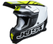 Mотокрос каска Just1 J-22 F Dynamo Fluo Yellow/White/Black 79390 снимка 1