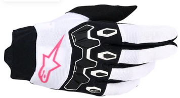 Дамски мотокрос ръкавици ALPINESTARS FULL BORE V2 WHITE/PINK/BLACK 86727 автомобилен продукт ShakiAuto