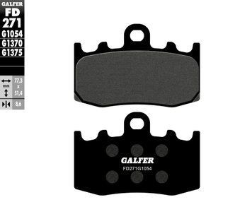 Предни мото накладки Galfer SEMI METAL FD271G1054 33727 автомобилен продукт ShakiAuto