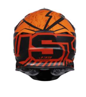 Mотокрос каска Just1 J-39 Poseidon Fluo Orange/Red/Black 79418 автомобилен продукт ShakiAuto