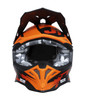 Mотокрос каска Just1 J-39 Poseidon Fluo Orange/Red/Black 79418 автомобилен продукт ShakiAuto