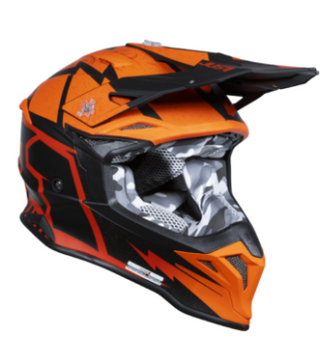 Mотокрос каска Just1 J-39 Poseidon Fluo Orange/Red/Black 79418 автомобилен продукт ShakiAuto