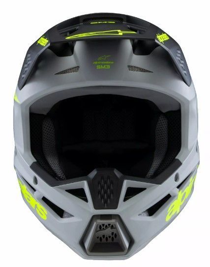 Детска мотокрос каска ALPINESTARS SM3 RADIUM GY/BLK/YL 72746 автомобилен продукт ShakiAuto