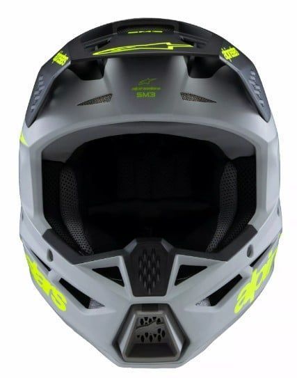 Детска мотокрос каска ALPINESTARS SM3 RADIUM GY/BLK/YL 72746 автомобилен продукт ShakiAuto