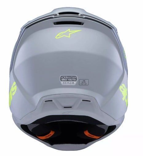 Детска мотокрос каска ALPINESTARS SM3 RADIUM GY/BLK/YL 72746 автомобилен продукт ShakiAuto