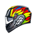 КАСКА AGV K3 -BIRDY 2.0 GREY/YELLOW/RED 56231 снимка 4