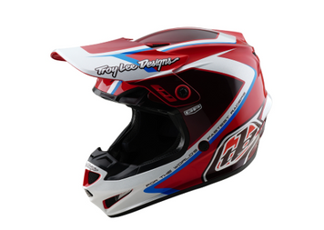 Мотокрос каска TROY LEE DESIGNS GP Shutter - Red/White 93615 автомобилен продукт ShakiAuto