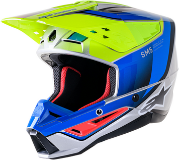 Мотокрос каска ALPINESTARS SM5 SAIL YLW/BL 61881 автомобилен продукт ShakiAuto