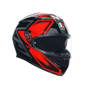 КАСКА AGV K3 -COMPOUND BLACK/RED 56230 автомобилен продукт ShakiAuto
