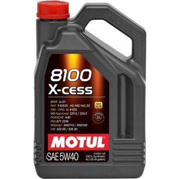 МОТОРНО МАСЛО MOTUL 8100 X-CESS 5W/40 4л MOT104256 автомобилен продукт ShakiAuto