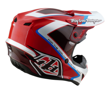 Мотокрос каска TROY LEE DESIGNS GP Shutter - Red/White 93615 автомобилен продукт ShakiAuto