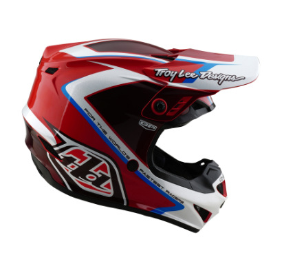 Мотокрос каска TROY LEE DESIGNS GP Shutter - Red/White 93615 автомобилен продукт ShakiAuto