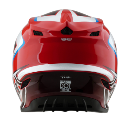 Мотокрос каска TROY LEE DESIGNS GP Shutter - Red/White 93615 автомобилен продукт ShakiAuto